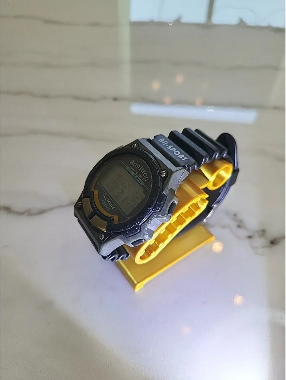 Men's ARMITRON All-Sport Digital Watch w New Battery Works Great! 42mm